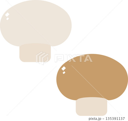マッシュルームのイラスト 135391137