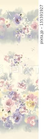 Diverse Delicate Floral And Decorative Pattern Designs In Soft Tones 135391927