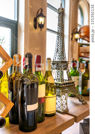 A variety of French wines 135392138