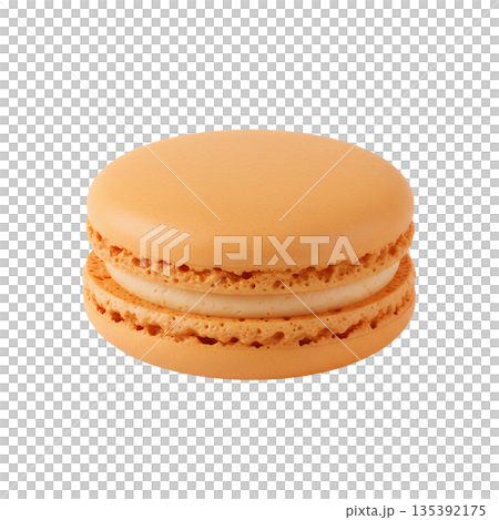 オレンジマカロン（クリームフィリング入り） 135392175