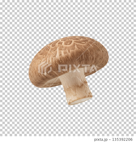 Fresh brown shiitake mushrooms 135392206