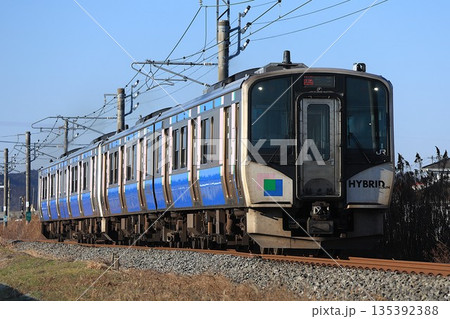 【JR東日本】HB-E210系 快速（仙石東北ライン：陸前小野〜鹿妻） 135392388