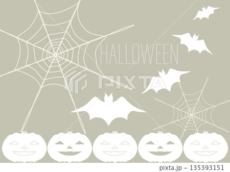 カード　ハロウィン　シンプル 135393151