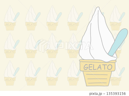 カード　ジェラート　スプーン　大 135393156