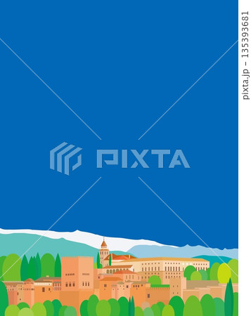 アルハンブラ宮殿　la alhambra　グラナダ　granada　アンダルシア　スペイン　春 135393681