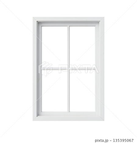 白い窓枠 135395067