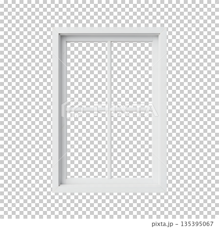 白い窓枠 135395067