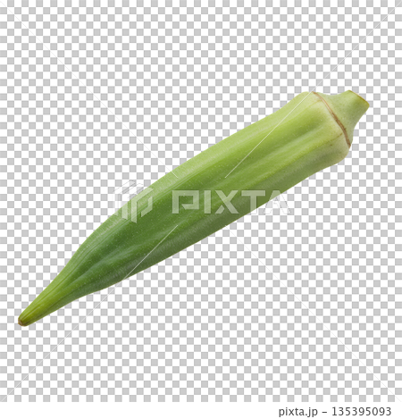 新鮮なオクラ 135395093