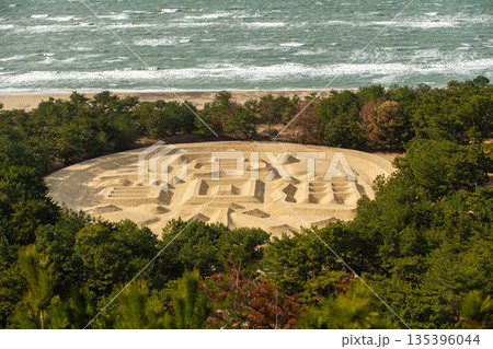 香川の銭形展望台からの眺め 135396044