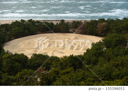 香川の銭形展望台からの眺め 135396051