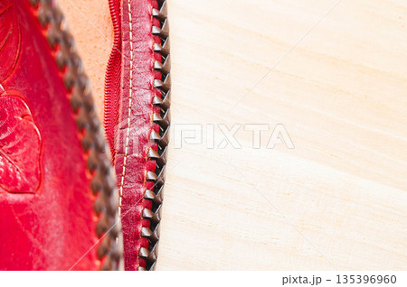 レザークラフト　皮のカバン 135396960