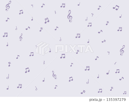 音符と音楽記号の壁紙 135397279