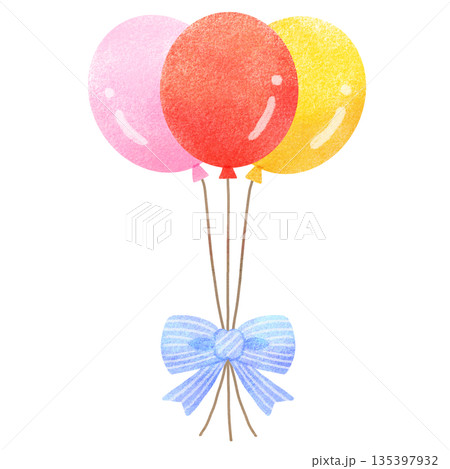 カラフルな風船 135397932