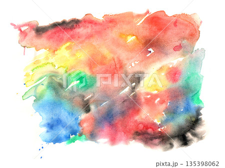 Colorful abstract background paint with watercolor paint Colorful abstract background paint with watercolor paint 135398062