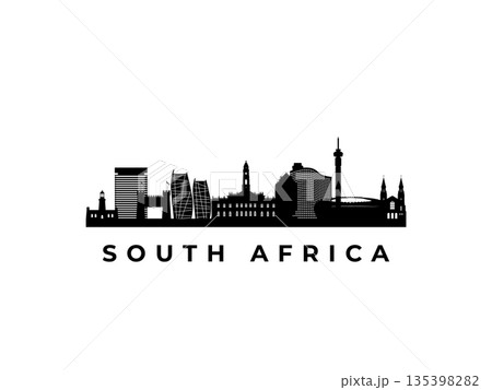 Vector South Africa skyline.  135398282