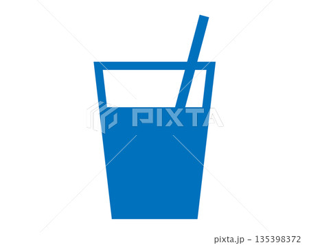 飲み物のアイコン（ドリンクのシルエット） 135398372