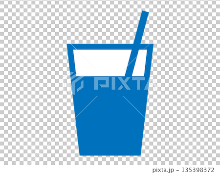 飲み物のアイコン（ドリンクのシルエット） 135398372