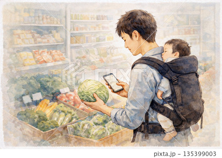 共感型の育児と家事 ― ひとりで回す、家庭の買い物管理 135399003