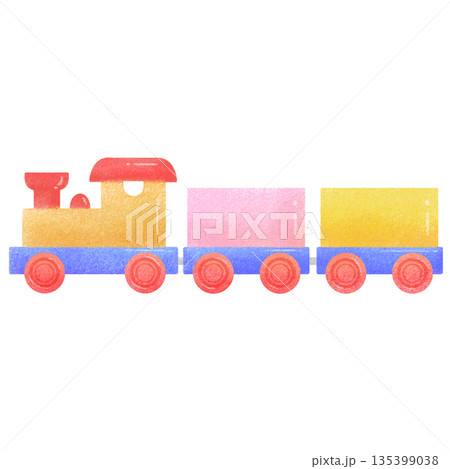カラフルな汽車のおもちゃ 135399038