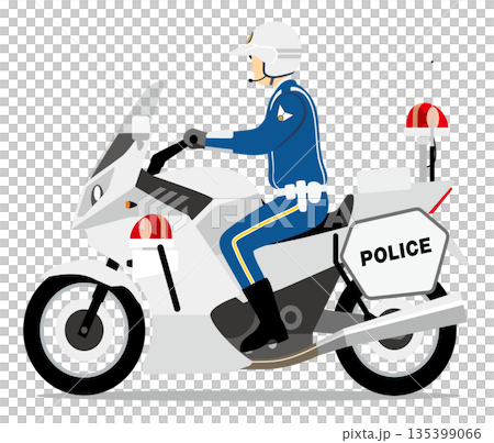 白色摩托車，警察，警察，警務人員，巡邏，鎮壓 135399066