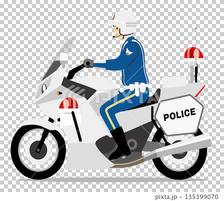 白色摩托車，警察，警察，警務人員，巡邏，鎮壓 135399070