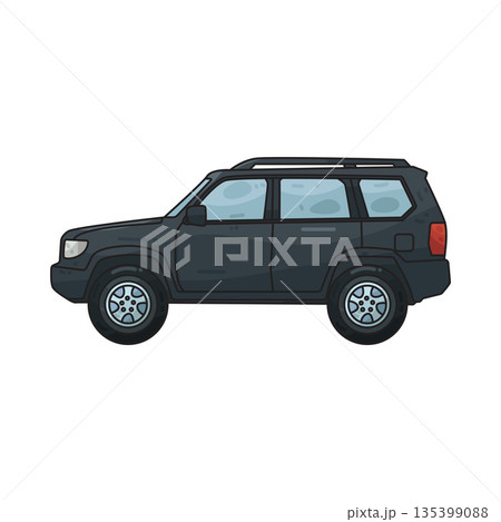 illustration of SUV illustration of SUV 135399088