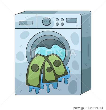 illustration of Money Laundering 135399161
