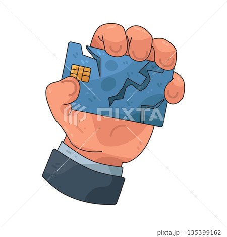 illustration of Stolen Credit Card 135399162