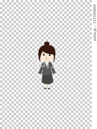 Office worker in uniform (joking) Office worker in uniform (joking) 135399804