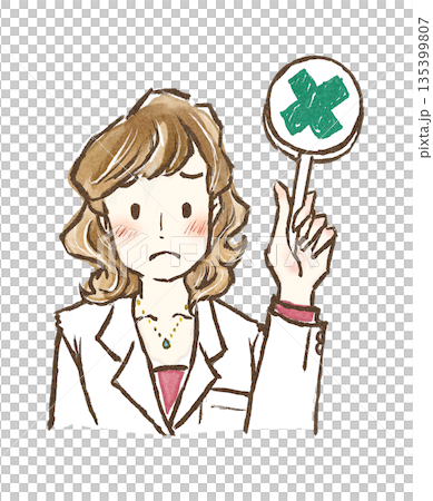 一位身穿白大褂的女醫生正在進行X光檢查。 一位身穿白大褂的女醫生正在進行X光檢查。 135399807