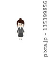 制服の会社員（怒る） 135399856