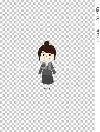 身穿制服的辦公室職員(生氣) 身穿制服的辦公室職員(生氣) 135399856