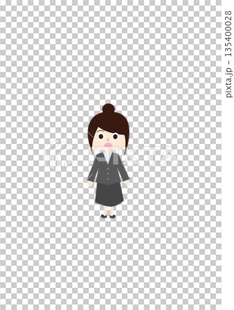 Office worker in uniform (surprised 2) Office worker in uniform (surprised 2) 135400028