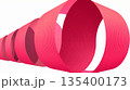 Abstract Pink Ribbons in Circular Design for Breast Cancer Awareness 135400173