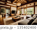 リノベーションされた古民家　リビングルーム 135402400