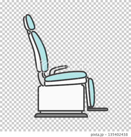 附折疊腳踏的牙科椅，單幅圖 135402438