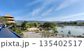 Beautiful scenic view of popular tourist destination 135402517