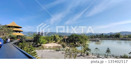 Beautiful scenic view of popular tourist destination Beautiful scenic view of popular tourist destination 135402517