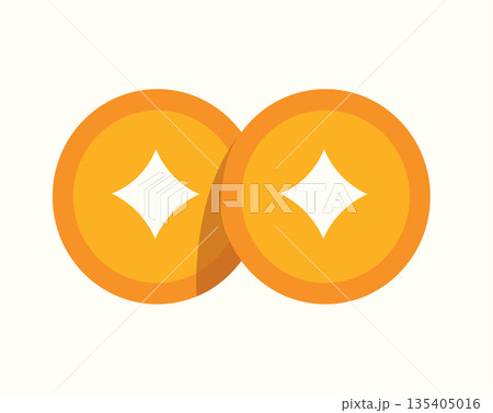 Chinese Coins Minimal Vector Illustration Chinese Coins Minimal Vector Illustration 135405016
