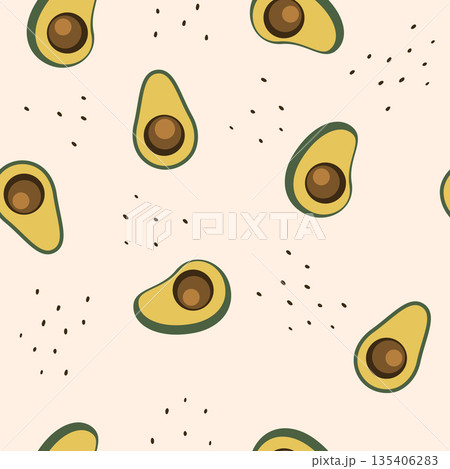 avocado seamless pattern avocado seamless pattern 135406283