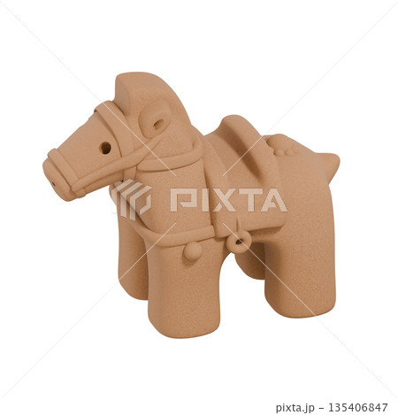 馬埴輪(上から横向き) 135406847