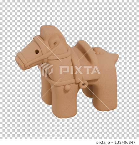 馬埴輪(上から横向き) 135406847