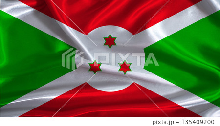 Burundi flag with cloth textured background. National flag of Burundi with realistic texture Burundi flag with cloth textured background. National flag of Burundi with realistic texture 135409200