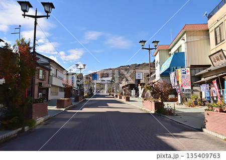 長瀞駅から宝登山神社を見る 埼玉県 135409763