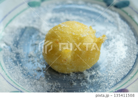 italian fried eggplant slice on plate, homemade comfort fooditalian fried eggplant slice on plate, homemade comfort food 135411508