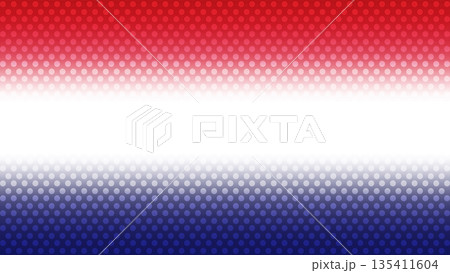 USA Color Halftone Horizontal Background 135411604