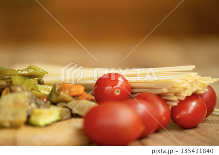 pasta with diced vegetables pasta with diced vegetables 135411840