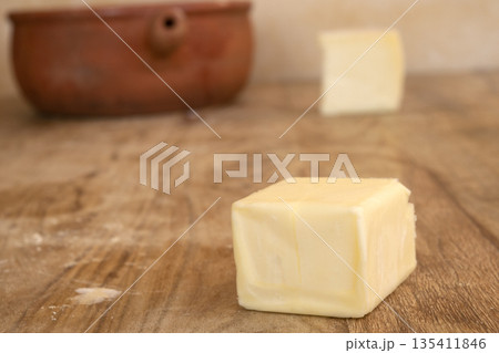 piece of homemade butter 135411846