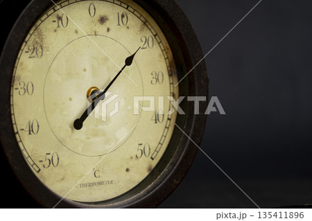 weather concept with a thermometer 135411896