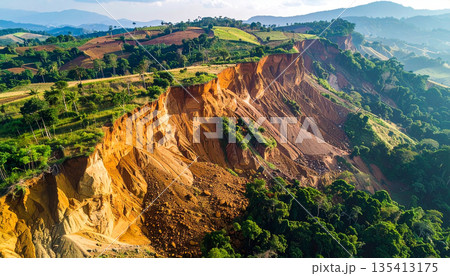 Massive Landslide in Green Hills 135413175